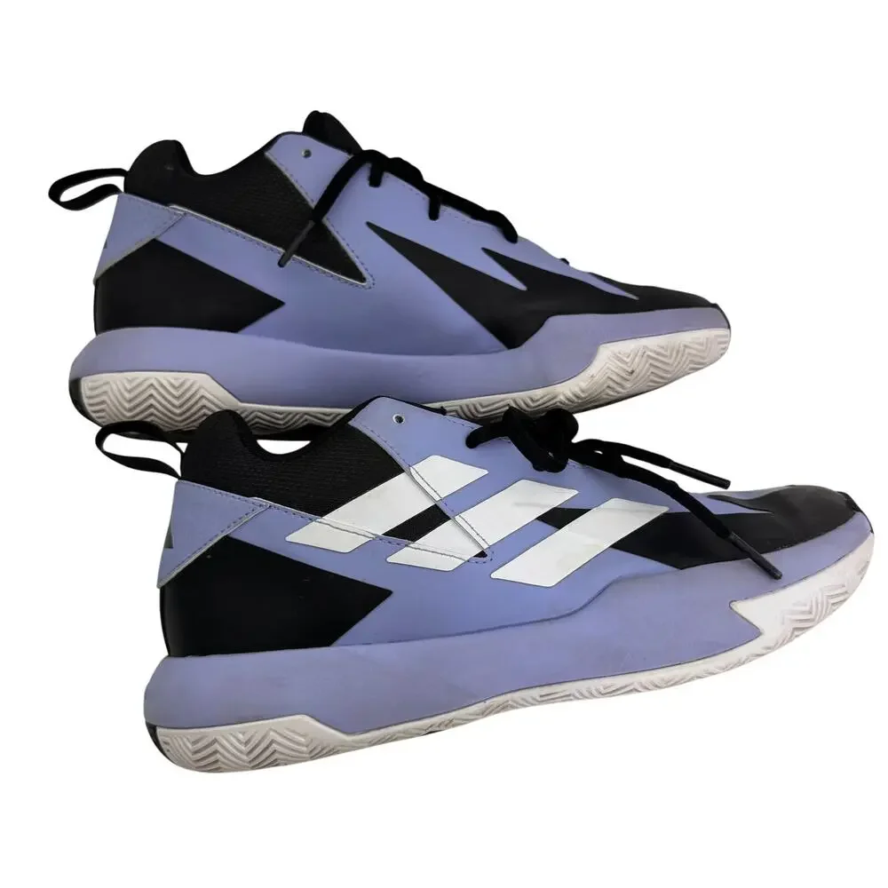 Adidas Basketball Shoes Purple and Black Youth size 6 Women's 7.5